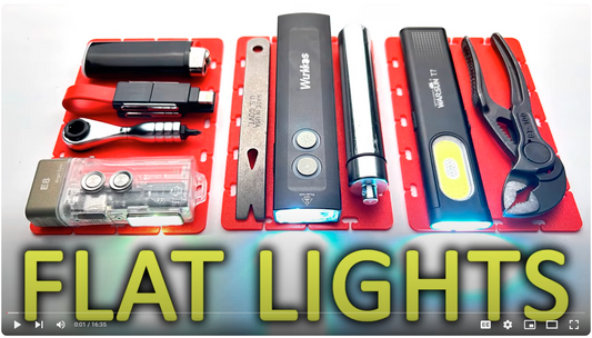 Flat Flashlights For Mine EDC Kits